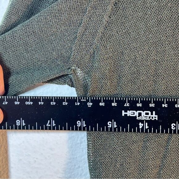 RINASCIMENTO SWEATER Cardigan Small taupe Long Line Capsule Minimalist - Picture 8 of 9